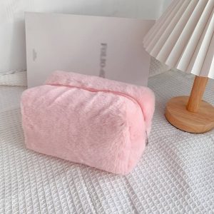 Sac De Maquillage Doux Couleur Macaron Sucré